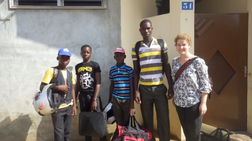 Setting off for Camp BRO in Ouidah!